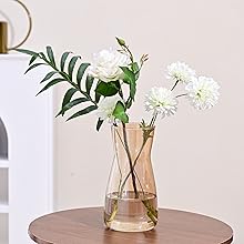 clear flower vase